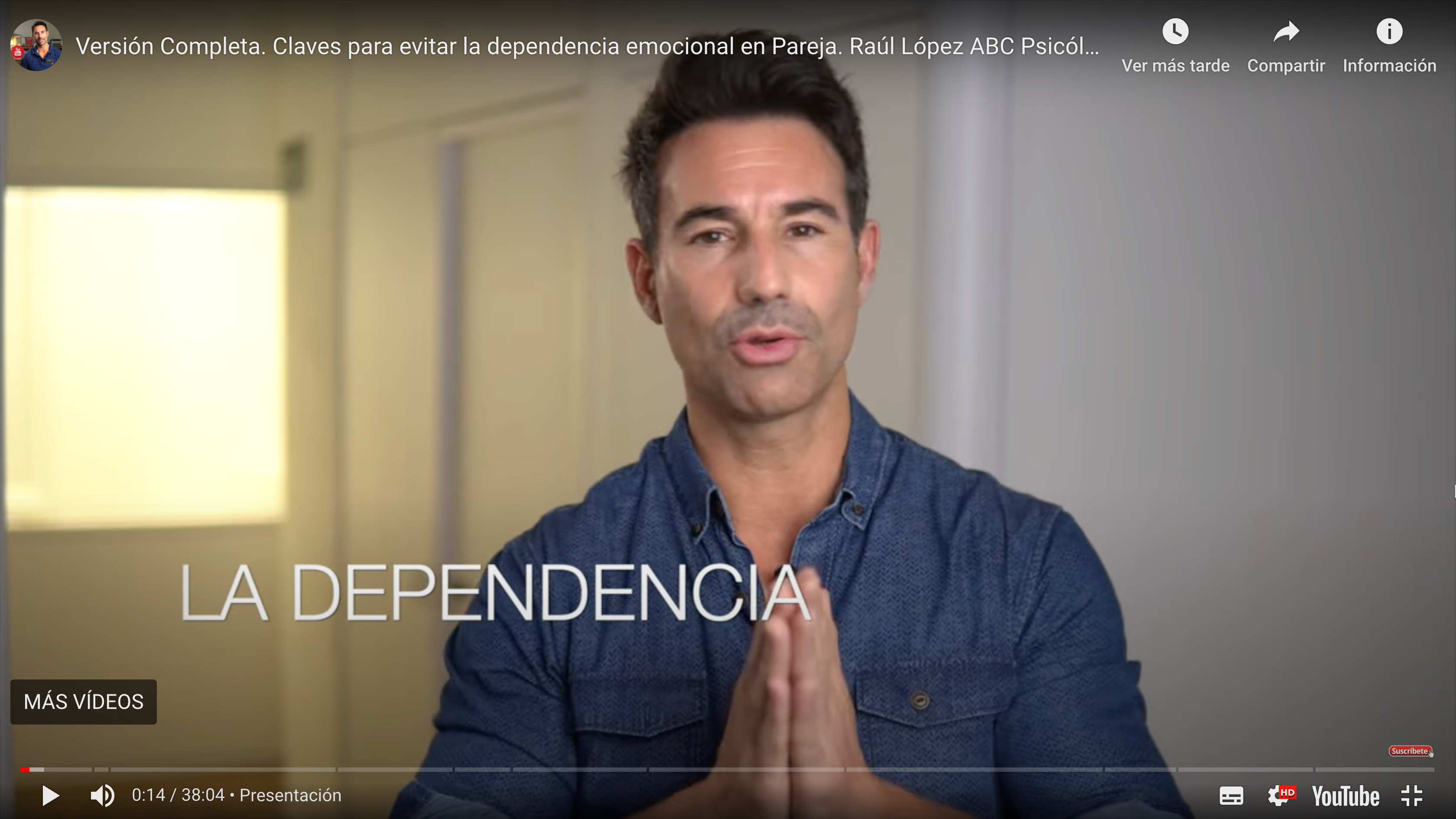 Dependencia emocional, video sobre la dependencia